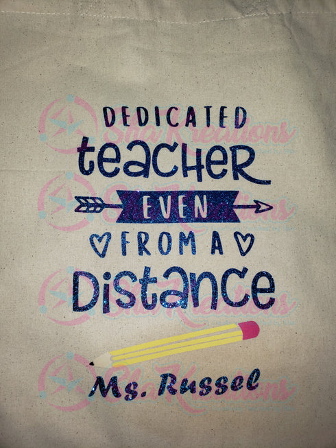 Dedicated Teacher Tote Bag